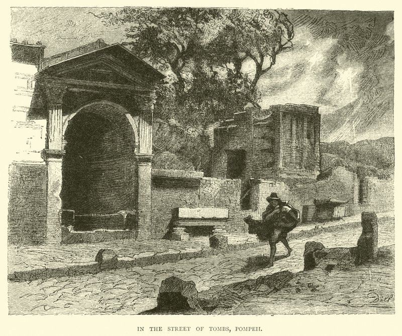 Na Ulicy Grobowców, Pompeje autorstwa English School