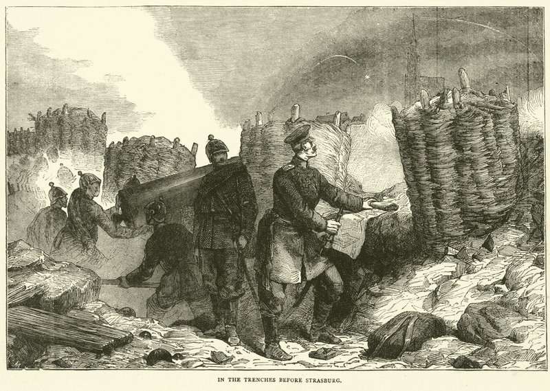 W okopach przed Strasburgiem, wrzesień 1870 autorstwa English School