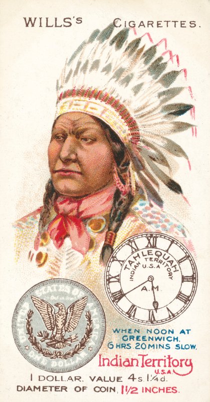 Terytorium Indiańskie, USA, dolar (chromolit) autorstwa English School