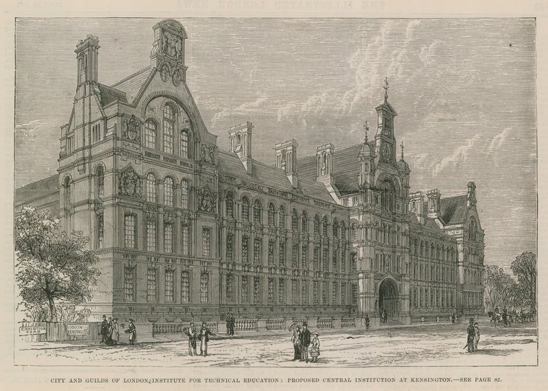 Instytut Edukacji Technicznej, proponowana instytucja centralna w Kensington autorstwa English School