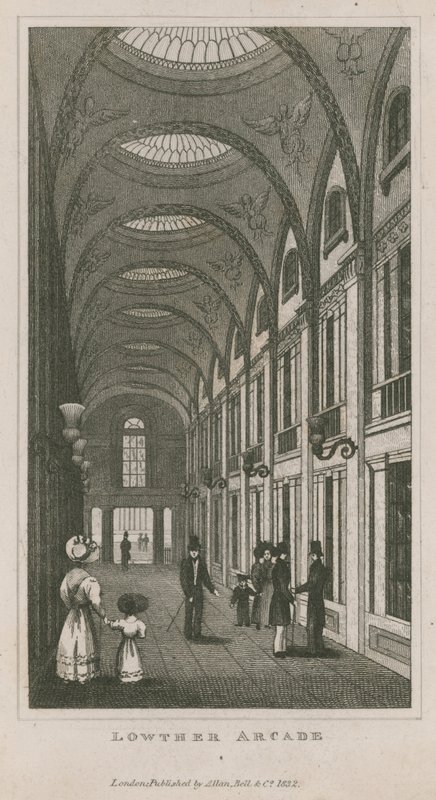 Wnętrze Lowther Arcade autorstwa English School