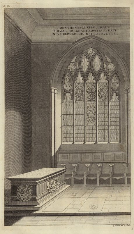 Wnętrze St Helens Bishopsgate autorstwa English School