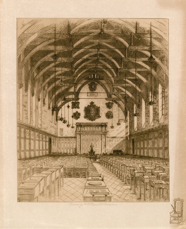 Wnętrze szkoły Westminster autorstwa English School