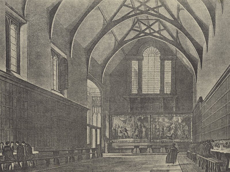 Wnętrze Sali, 1816 (wklęsłodruk) autorstwa English School