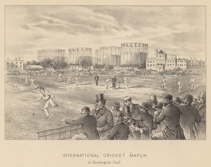 Międzynarodowy mecz krykieta w Kennington Oval autorstwa English School