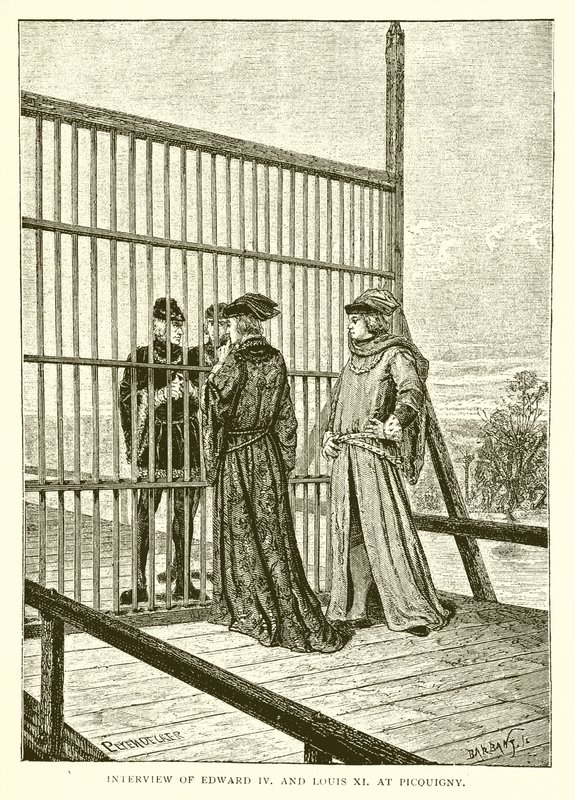 Wywiad z Edwardem IV i Ludwikiem XI w Picquigny autorstwa English School