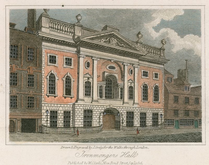 Ironmongers Hall, Londyn autorstwa English School