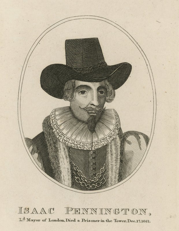 Isaac Pennington, burmistrz Londynu autorstwa English School