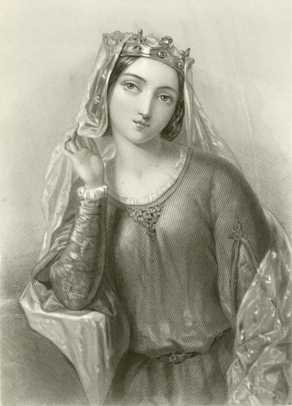 Izabela z Angouleme, królowa króla Jana autorstwa English School