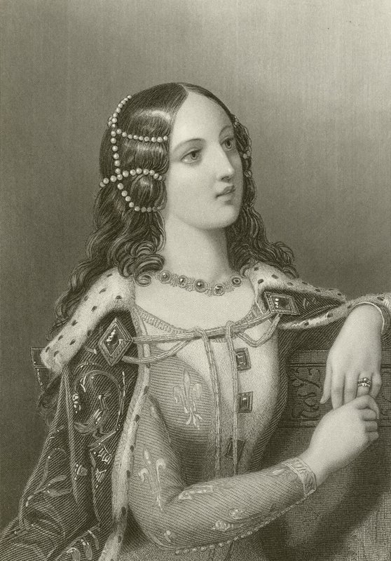 Isabella of Valois, druga żona króla Ryszarda II autorstwa English School