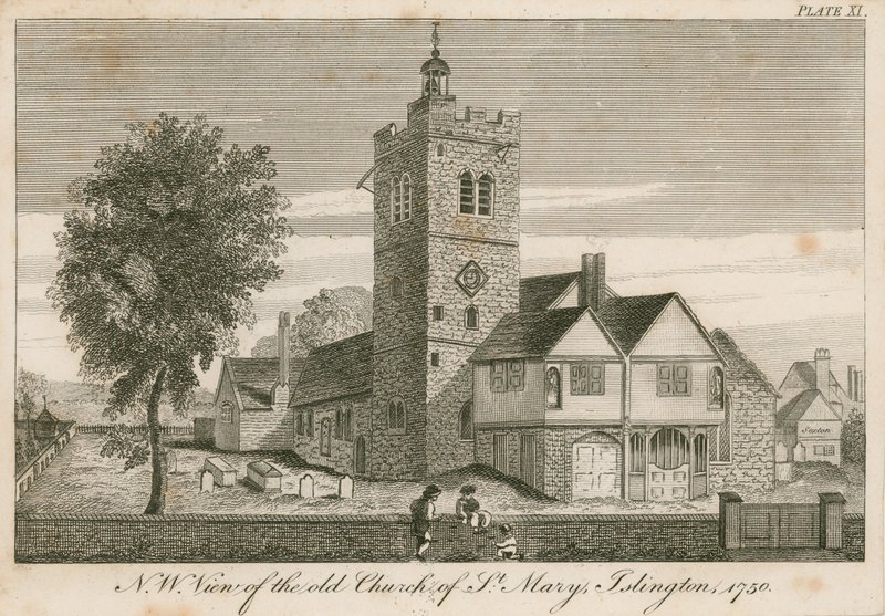 Islington, St Marys (stary kościół) autorstwa English School