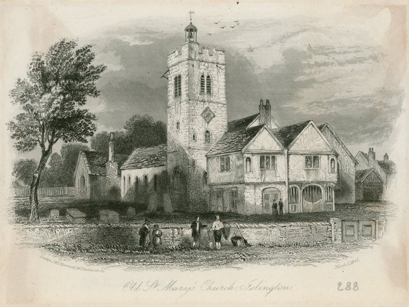 Islington, St Marys (stary kościół) autorstwa English School