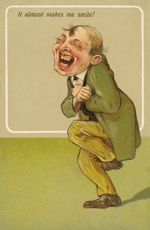 To prawie sprawia, że się uśmiecham! (chromolitho) autorstwa English School