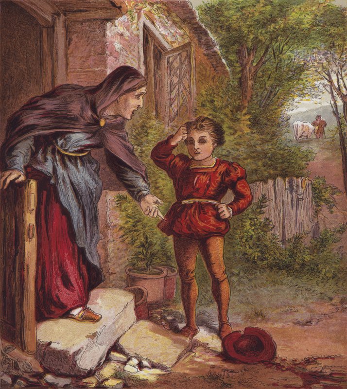 Jack i fasola-łodyga (kolor lito) autorstwa English School