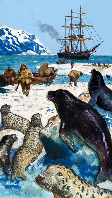 Jack London, z "Mężczyzny wśród mężczyzn" (gwasz na papierze) autorstwa English School