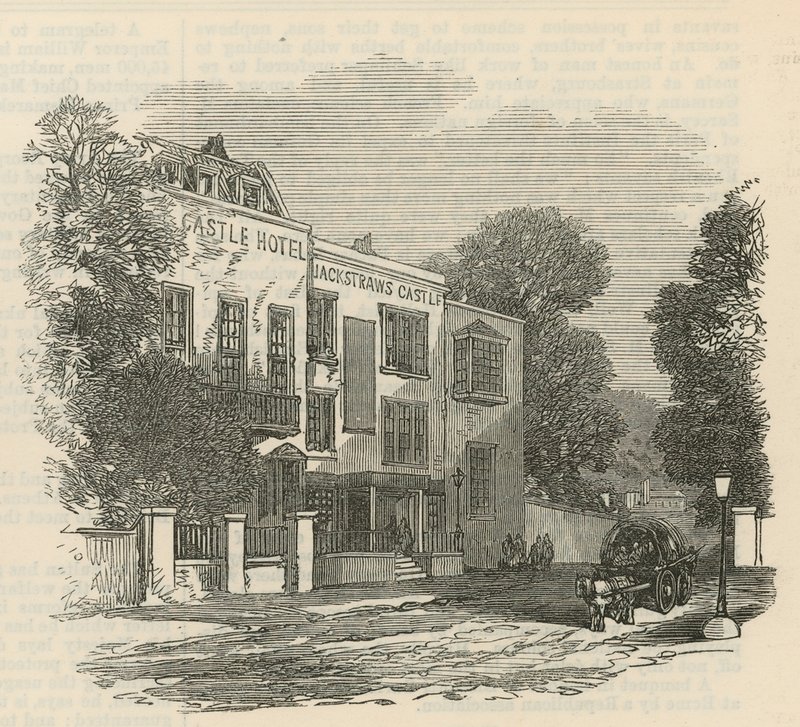 Jack Straws Hotel, Hampstead Heath, Londyn autorstwa English School
