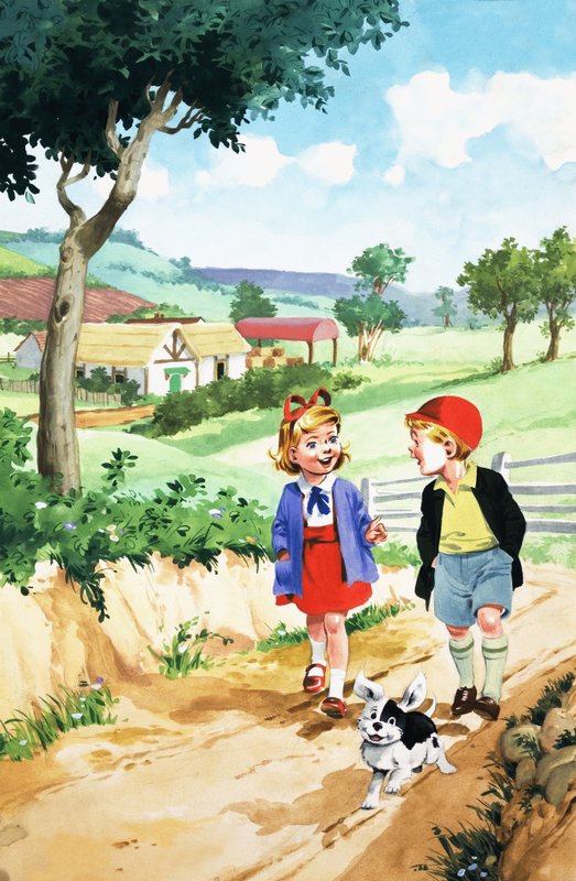 Jack i Jill i Stary Zamek autorstwa English School