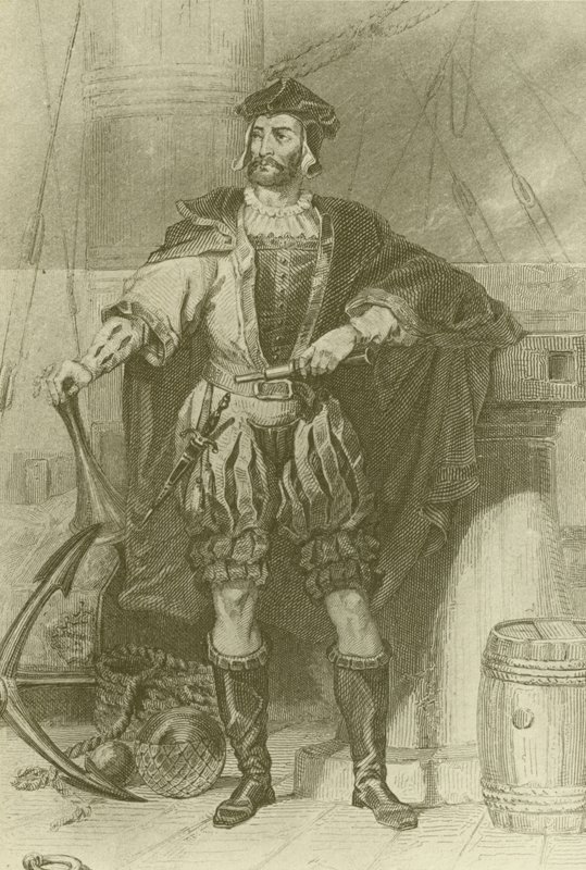Jacques Cartier (1494-1557, francuski odkrywca) autorstwa English School