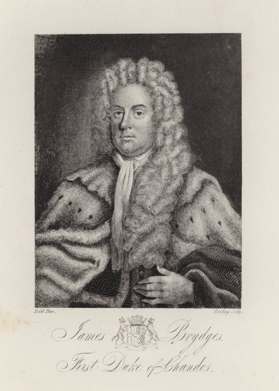 James Brydges, książę Chandos (rycina) autorstwa English School