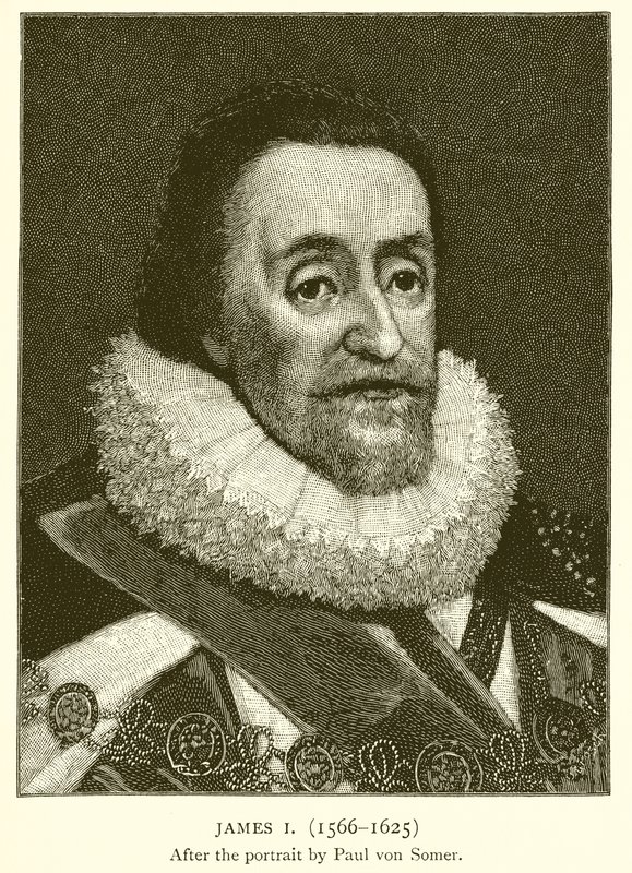 Jakub I (1566-1625) autorstwa English School