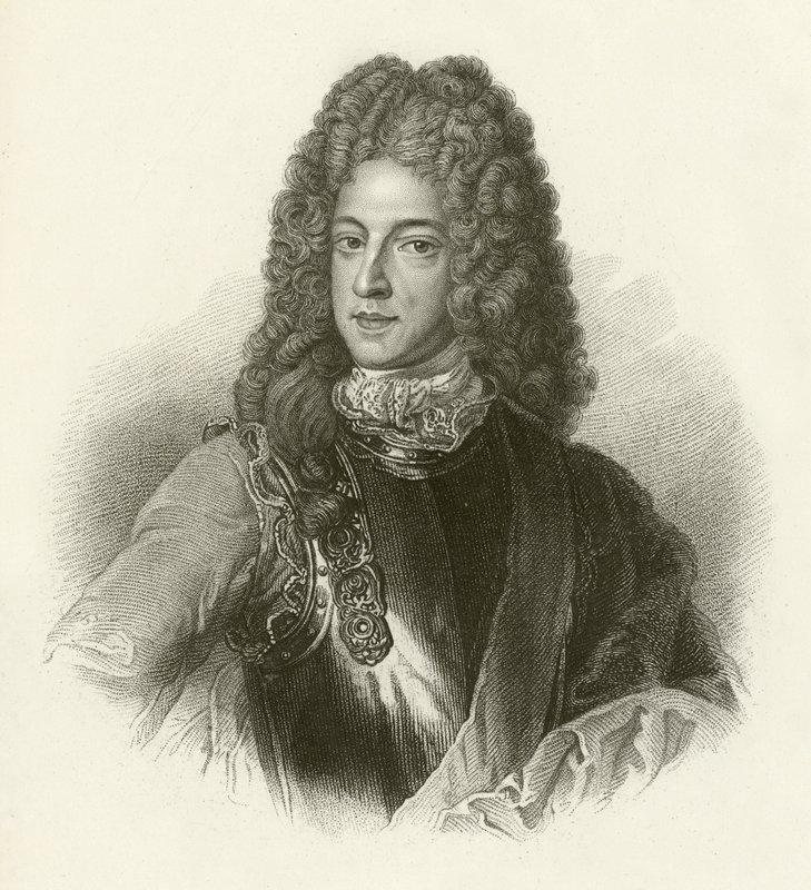 James Stuart, Rycerz Św. Jerzego autorstwa English School