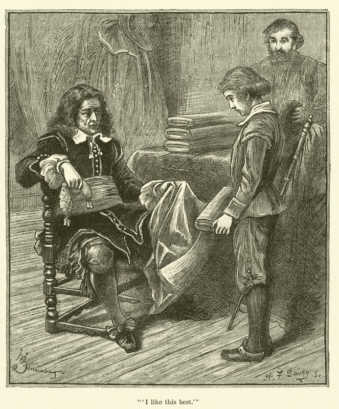 Jean Baptiste Colbert jako chłopiec, "To lubię najbardziej" (grawerunek) autorstwa English School