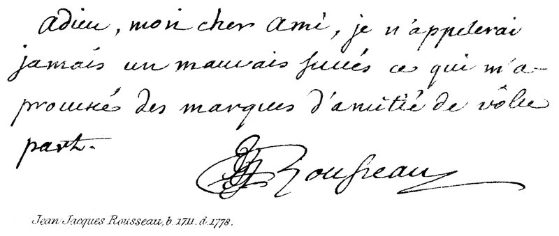 Jean Jacques Rousseau, b 1711, d 1778 autorstwa English School