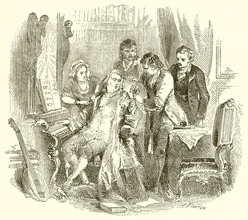 Jean Paul Richter w Pianoforte autorstwa English School