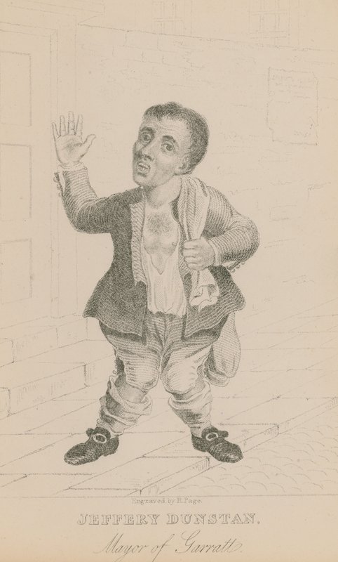 Jeffery Dunstan, burmistrz Garratt autorstwa English School