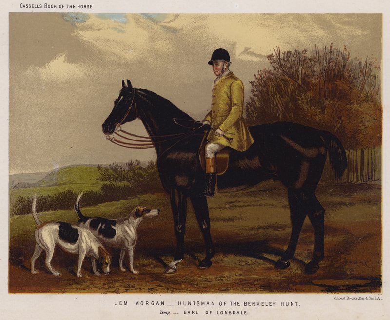 Jem Morgan, Łowca Polowania w Berkeley, Temp, Earl of Lonsdale autorstwa English School