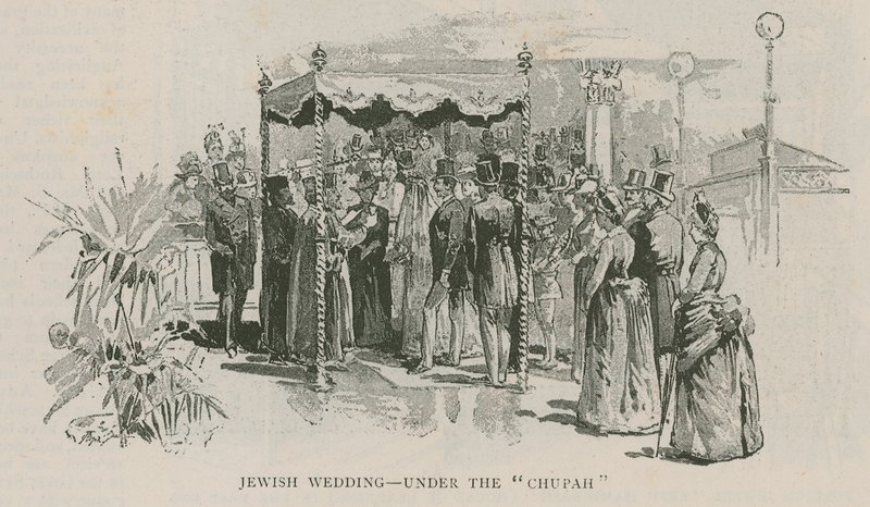 Wesele żydowskie - pod Chuppah autorstwa English School