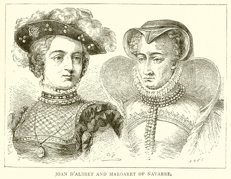 Joan DAlbret i Małgorzata z Nawarry autorstwa English School