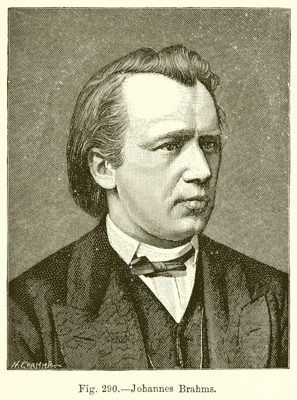 Johannes Brahms autorstwa English School