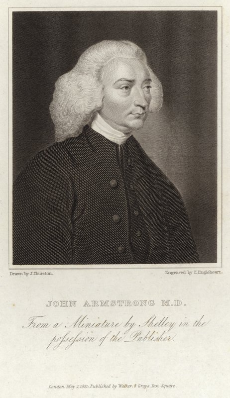 John Armstrong - szkocki poeta i lekarz (1709?1779) autorstwa English School