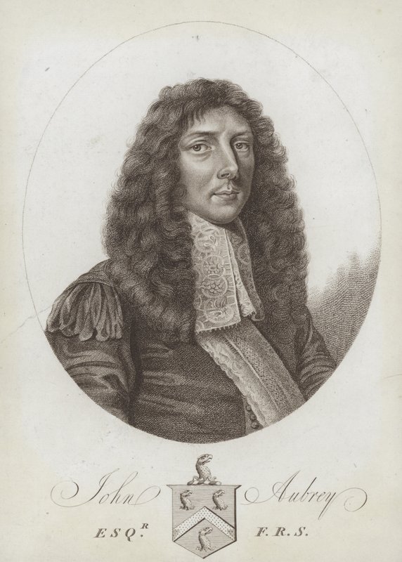 John Aubrey, angielski antykwariusz, filozof przyrody i pisarz autorstwa English School