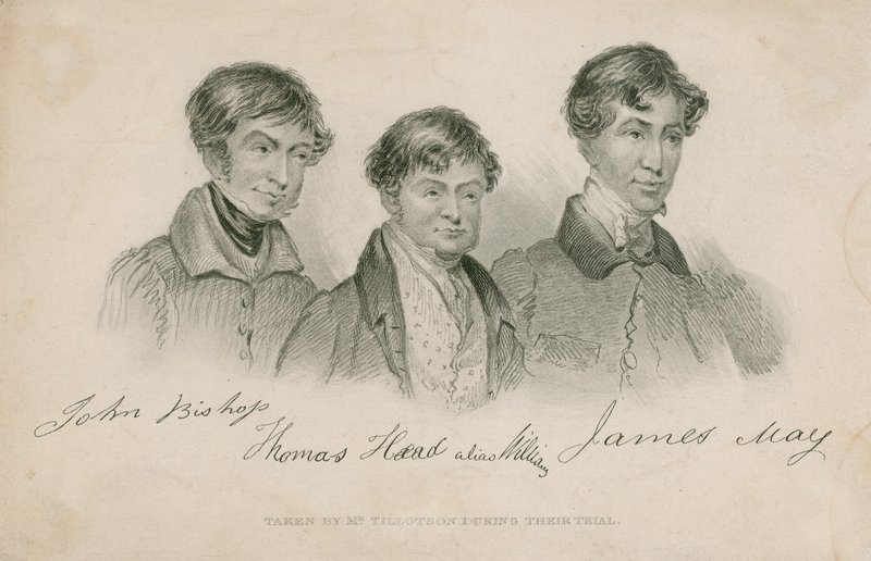 John Bishop, Thomas Head (alias Williams), James May autorstwa English School