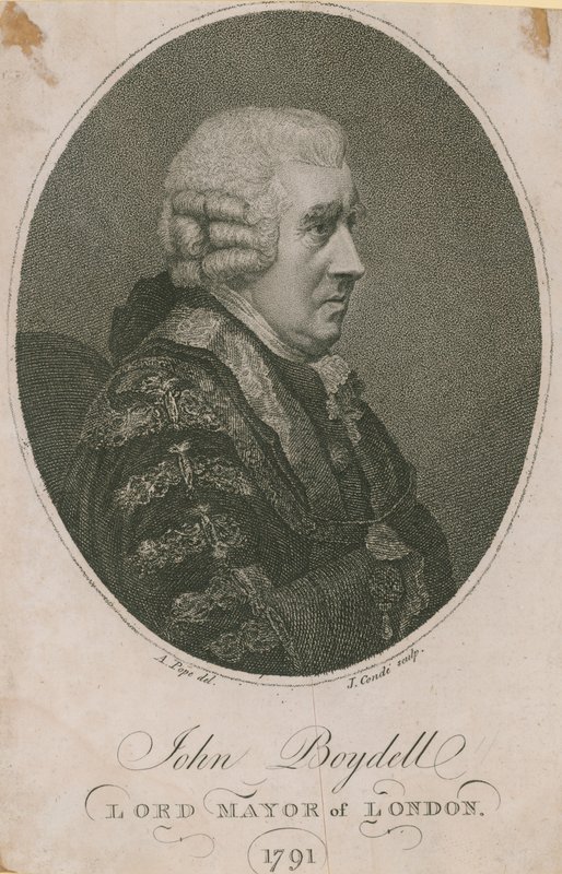 John Boydell, burmistrz Londynu 1785 autorstwa English School