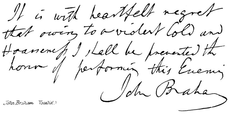 John Braham, (wokalista) autorstwa English School