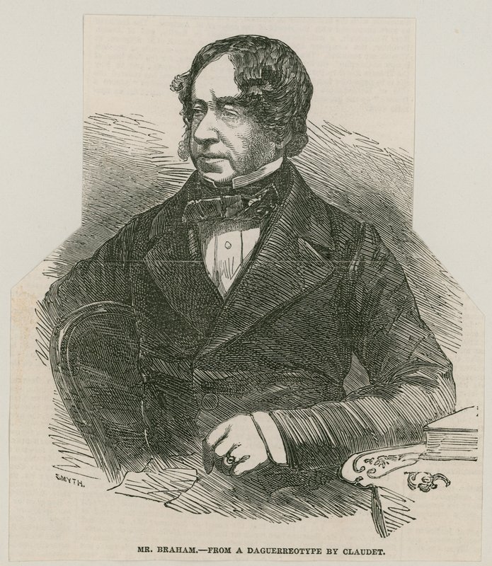 John Braham, piosenkarz; z dagerotypu Claudeta autorstwa English School
