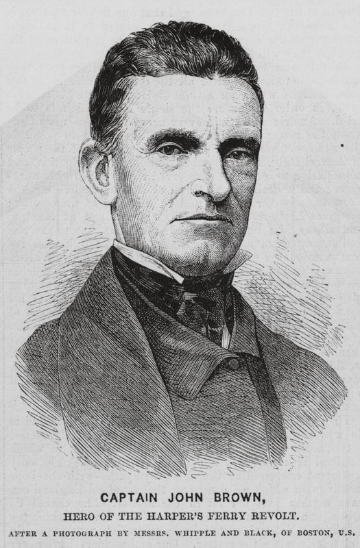 John Brown, amerykański abolicjonista (rycina) autorstwa English School
