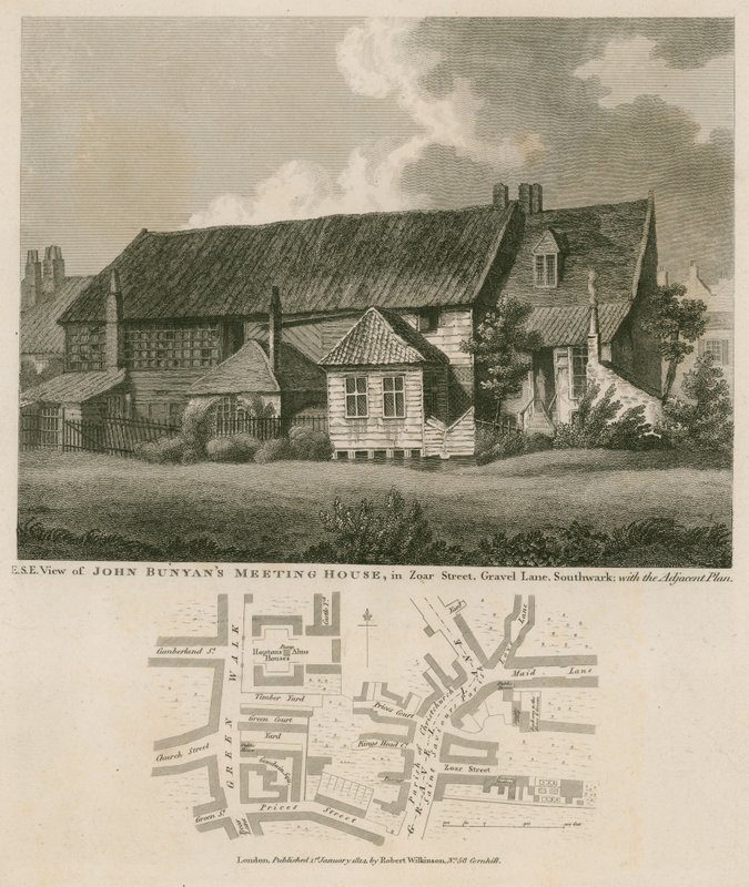 Dom spotkań Johna Bunyansa, Zoar Street, Gravel Lane, Southwark autorstwa English School