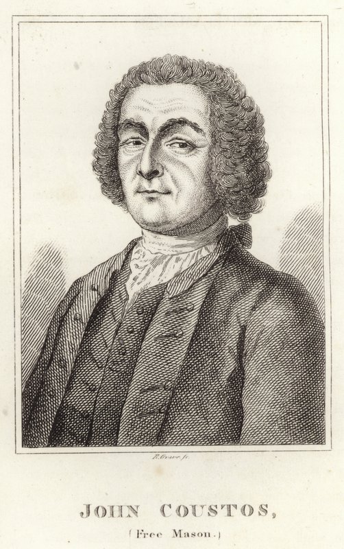 John Coustos, wolny mason autorstwa English School