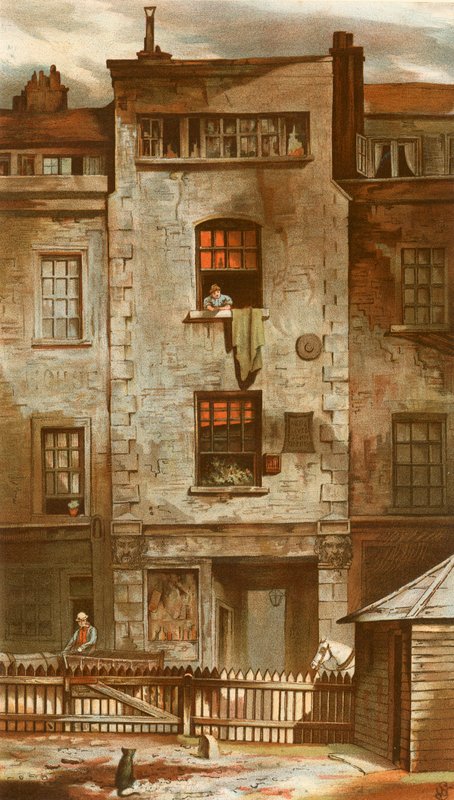 Dom Johna Drydensa przy Fetter Lane autorstwa English School
