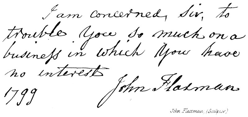 John Flaxman, (Rzeźbiarz) autorstwa English School