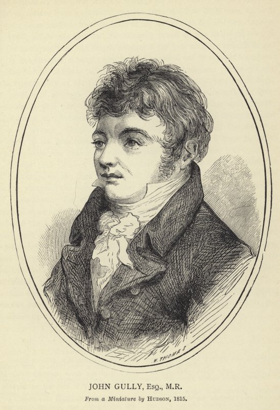 John Gully, Esquire, MR, Z miniatury Hudsona, 1815 autorstwa English School