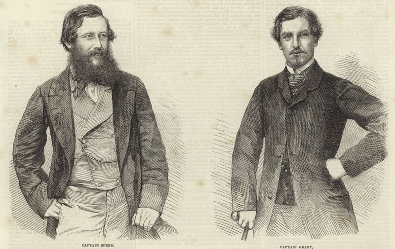 John Hanning Speke i James Augustus Grant autorstwa English School