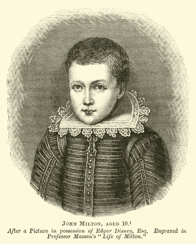 John Milton, lat 10 autorstwa English School