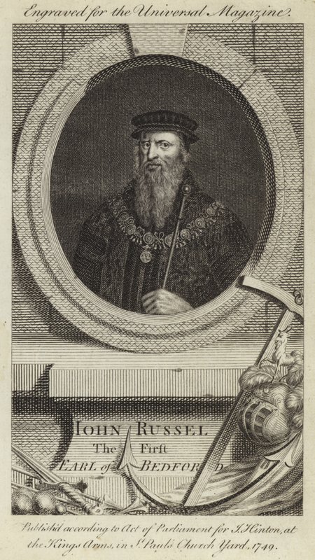 John Russel, pierwszy hrabia Bedford autorstwa English School
