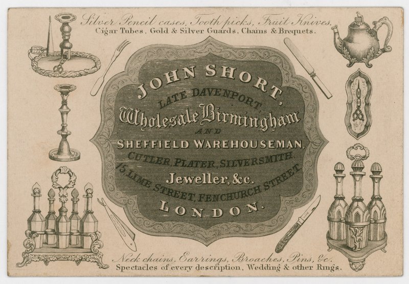 John Short, karta handlowa autorstwa English School