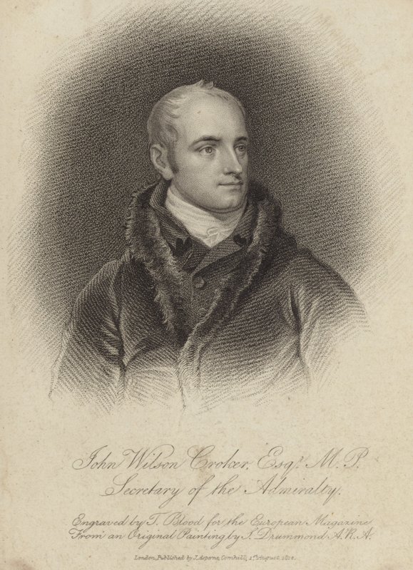 John Wilson Croker, irlandzki mąż stanu i pisarz autorstwa English School